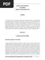 Constitución Dogmática Dei Verbum Sobre La Divina Revelación