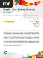 English Vocabulary Booster: Friendship