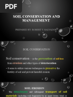 Soil Conservation and Management