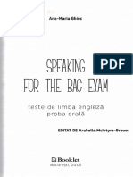 Speaking For The BAC Exam - Ana-Maria Ghioc - SAMPLE