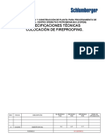 Especificaciones Tecnicas de Fireproofing