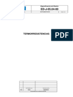 Termorresistencias: Especificación de Diseño