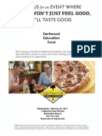 CPK Fundraiser Flyer