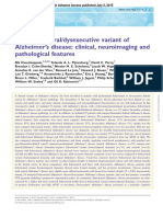 The Behavioural/dysexecutive Variant of Alzheimer's Disease: Clinical, Neuroimaging and Pathological Features