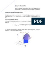 Derivada Direccional y Gradientes