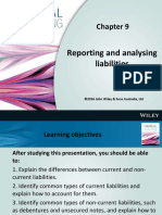 Reporting and Analysing Liabilities