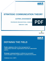 Strategic Communication Theory: Catrin Johansson