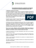 Tercer Informe Vicentin Cámara de Diputados Santa Fe