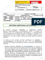 5° Ficha de Trabajo Sistema Nervioso Autonomo Sem 27