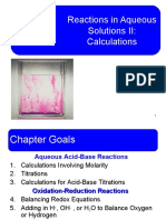 Reactions in Aqueous Solutions II: Calculations