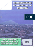 7693 - Plan de Prevencion y Reduccion Del Riesgo de Desastres 2019 2021