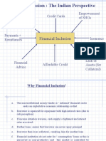 Financial Inclusion: The Indian Perspective