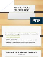 Open & Short Circuit Test