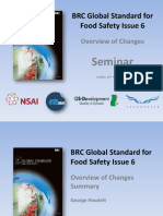 BRC Global Standard For Food Safety Issue 6: Seminar