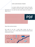 Defects in The Crystal Structure of Metals