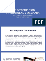 1.4 Investigación Documental y de Campo