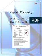 Regents Chemistry: Note Packet