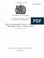 Stress-Concentration Factors For Rounded Rectangular Holes in Infinite Sheets