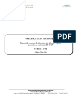 Specification Technique: Dispositifs Normaux de Détection Des Défauts (DDSN) Pour Réseau Souterrain MT 22 KV