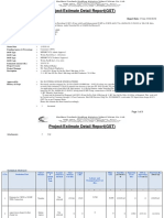 Project/Estimate Detail Report (GST)