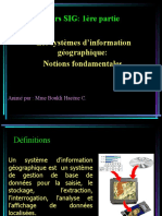 01 Cours SIG - L3 - Définitions Et Fonctionnalités