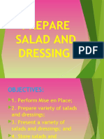 Prepare Salad and Dressing