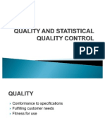 Quality and Statistical Quality Control