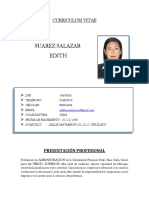 Edith Suarez Salazar - CV Documentado