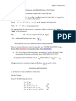 Polynomials and Fractional Functions