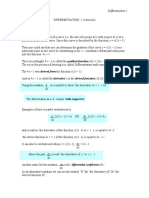 Differentiation I