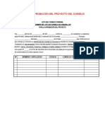 Para La Aprobación Del Proyecto Del Consejo Comunal