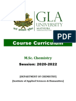 Course Curriculum: M.Sc. Chemistry