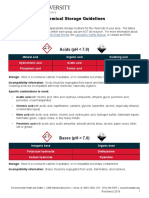 Chemical Storage Guidelines: Acids (PH 7.0)