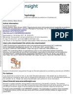 Organizational Culture and Transformational Leadership As Predictors of Business Unit Performance