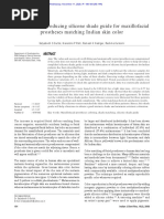 A Study On Reproducing Silicone Shade Guide For Maxillofacial Prostheses Matching Indian Skin Color