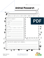 Graphic Organizers My Animal Research PDF