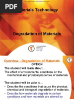 Degradation of Materials