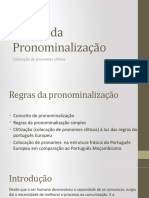 Regras Da Pronominalização