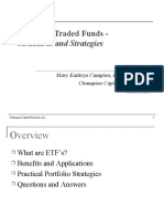 Exchange Traded Funds - : Structures and Strategies