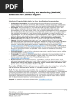 (Ms-Xwdcal) : Web Distributed Authoring and Versioning (Webdav) Extensions For Calendar Support