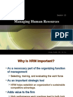 Managing Human Resources