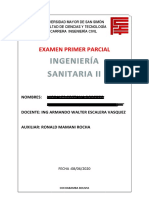 Examen Primer Parcial Sanitaria Ii PDF