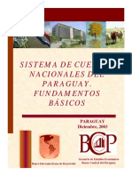 Cuentas Nacionales Fundamentos Banco Central Del Paraguay