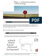 The Glottal What - A Pronunciation Guide To The Glottal Stop