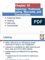 Hybrid Financing, Preferred Stock, Leasing, Warrants and Convertibles