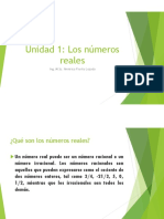 Unidad 1: Los Números Reales: Ing. M.Sc. Américo Fiorilo Lozada