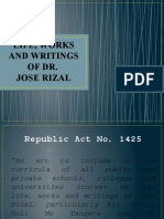 Life, Works and Writings of Dr. Jose Rizal