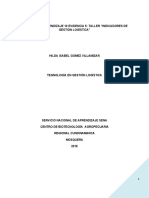 Actividad de Aprendizaje 10 Evidencia 5 Taller Indicadores de Gestión Logística