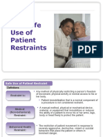 The Safe Use of Patient Restraints