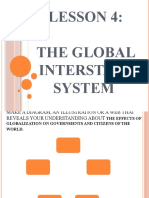 Lesson 4: The Global Interstate System